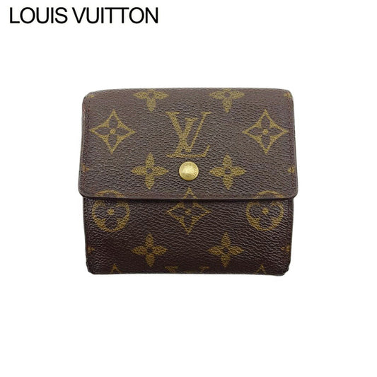 Louis Vuitton Bifold M61652 Porte Monnaie Billets Brown Beige Gold Wallet Case T21425