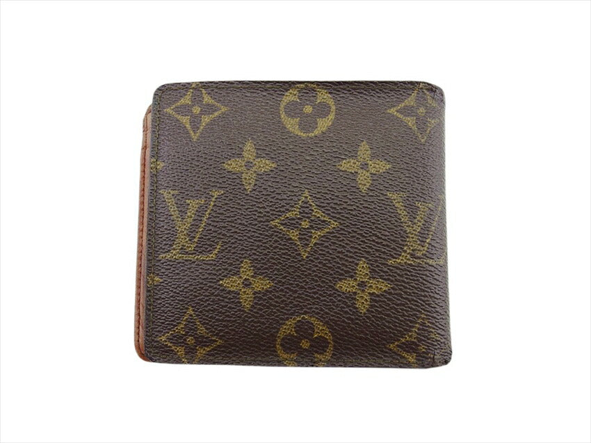 Louis Vuitton Bifold M61669 x Portonebier Brown Beige Wallet Case