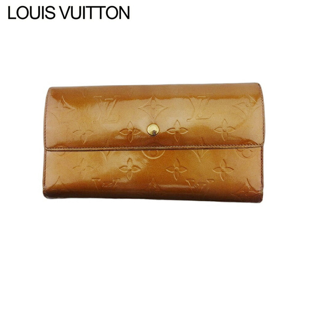 Louis Vuitton Long Purse M91166 Porte Tresor Brown Gold Wallet Case