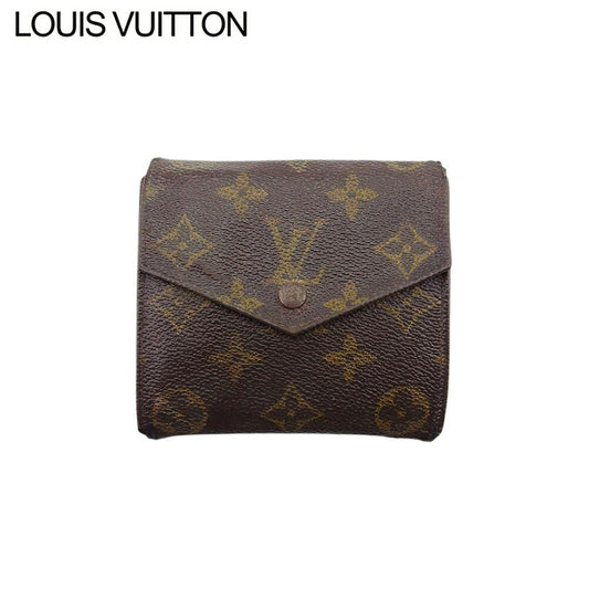 Louis Vuitton Bifold M61660 Portonebi old Brown Beige Wallet Case T21757