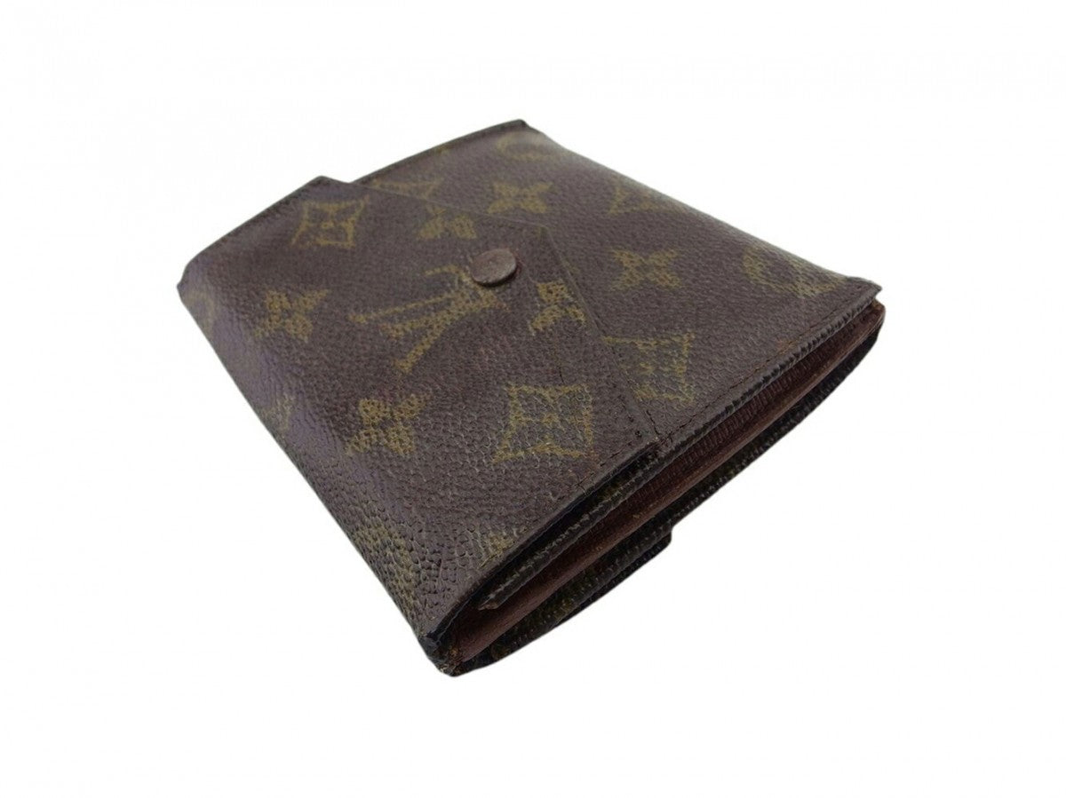 Louis Vuitton Bifold M61660 Portonebi old Brown Beige Wallet Case T21757