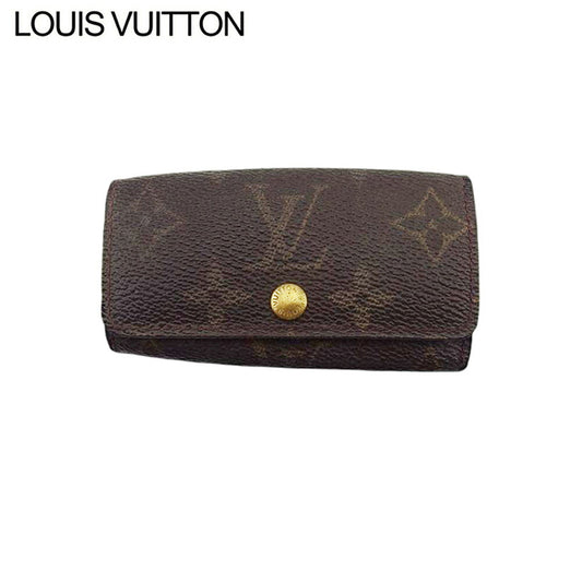 Louis Vuitton Key holder M62631 Multicles4 Brown Beige Gold Key Chain T21761