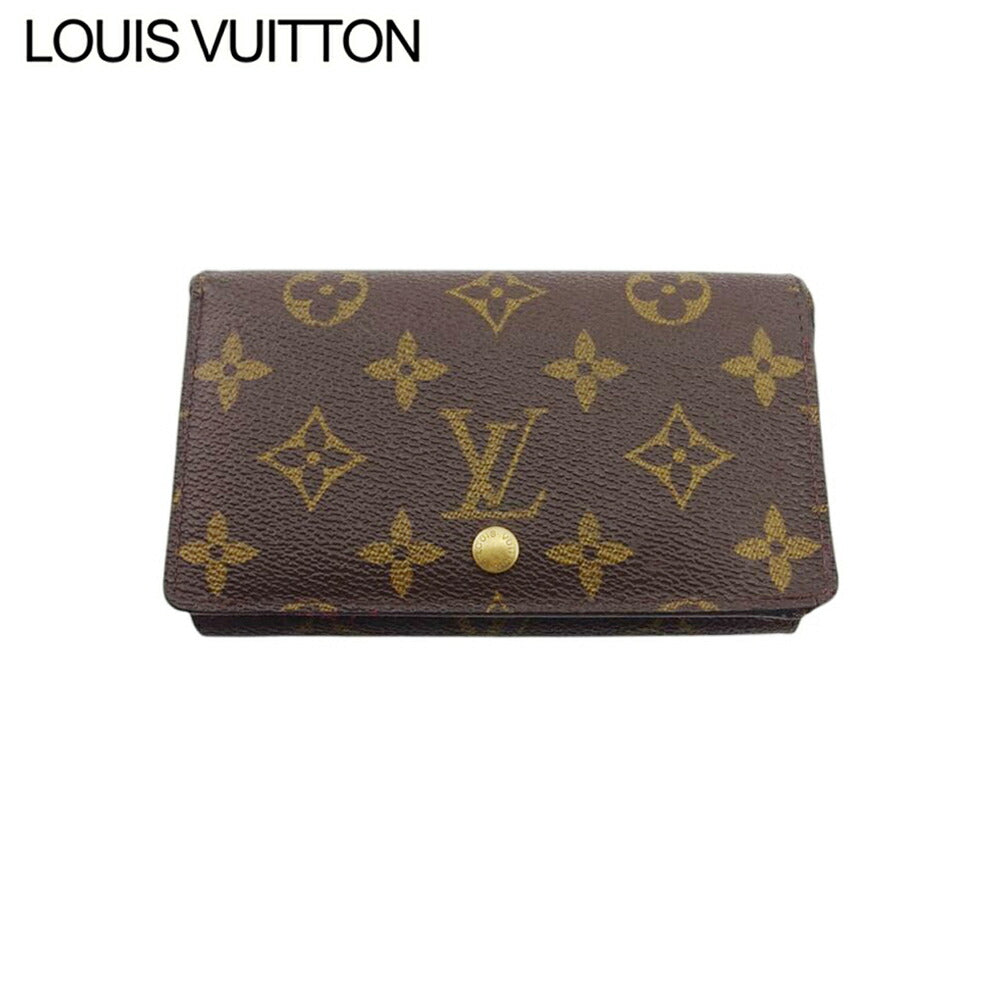 Louis Vuitton Long Purse M61730 Portonebi Tresol Brown Beige Gold Wallet Case T21805