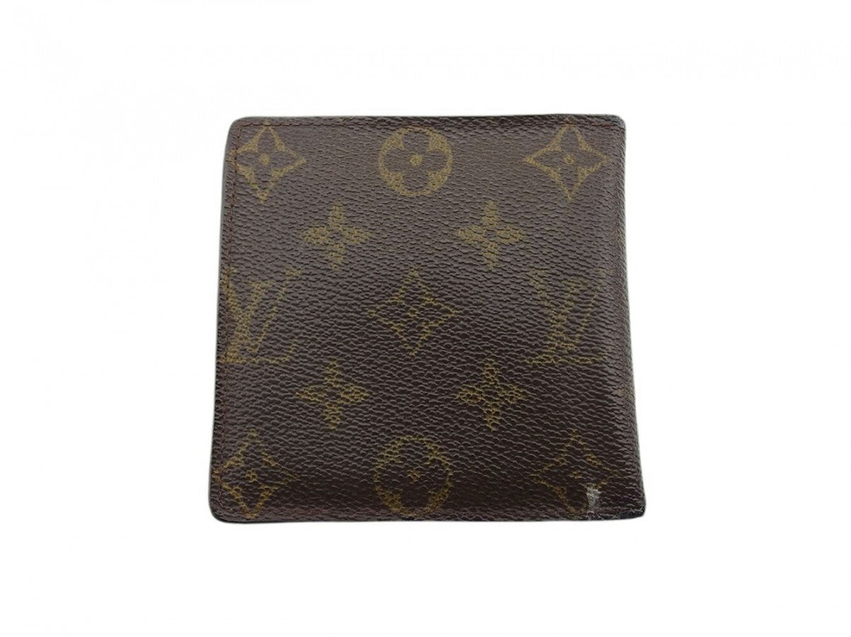 Louis Vuitton Bifold M61665 Porte Billets Cartes Brown Beige Wallet Case T21809