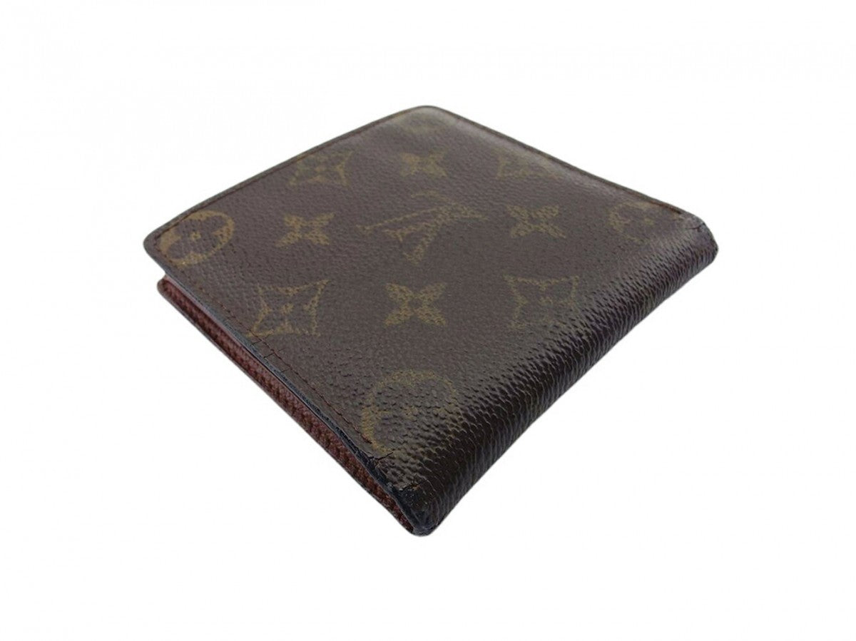 Louis Vuitton Bifold M61665 Porte Billets Cartes Brown Beige Wallet Case T21809