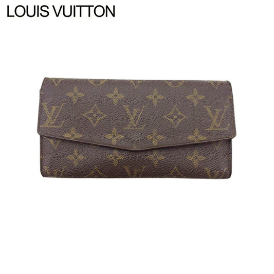 Louis Vuitton Long Purse M61724 Pochette Porto Brown Beige Gold Wallet Case T21825