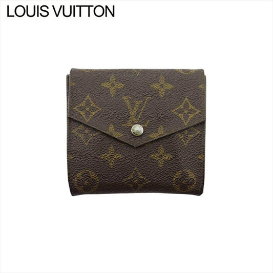 Louis Vuitton Bifold M61660 Portonebi old Brown Wallet Case