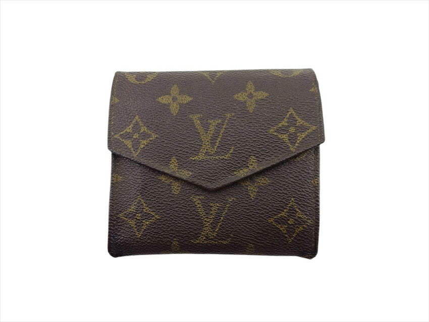 Louis Vuitton Bifold M61660 Portonebi old Brown Wallet Case