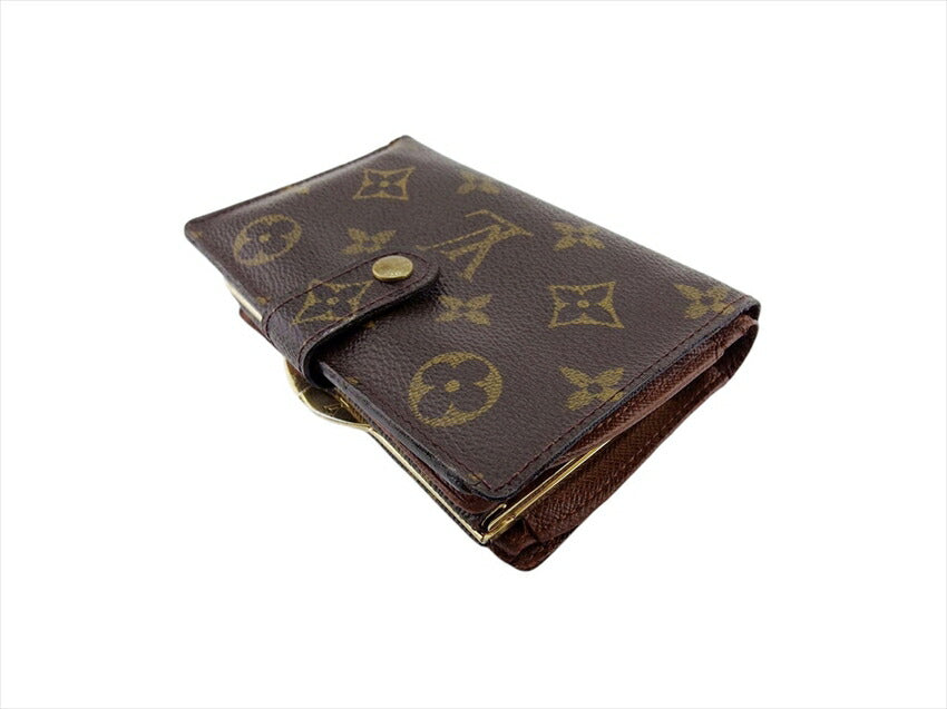 Louis Vuitton Bifold Ｍ６１６６３ Portonevie Vienova Brown Wallet Case T21989