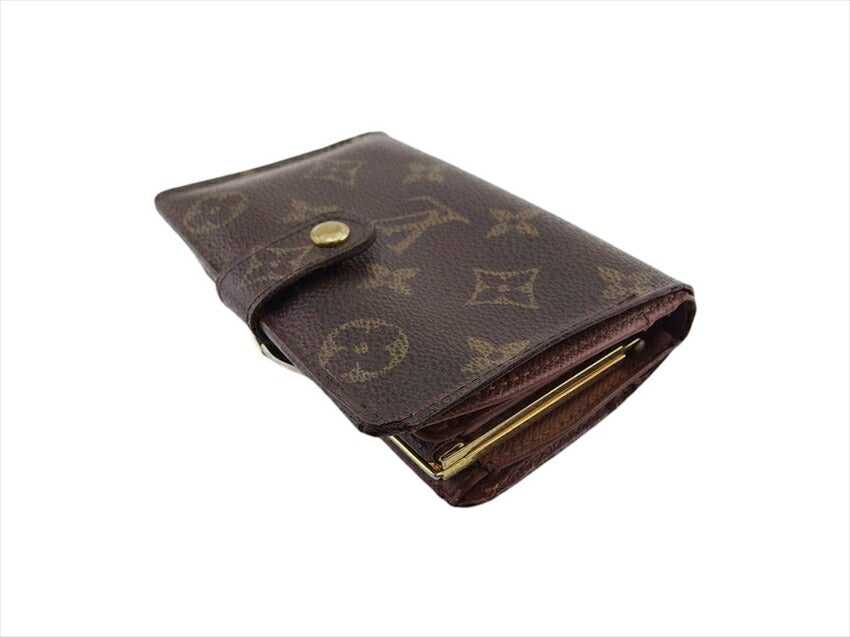 Louis Vuitton Bifold Ｍ６１６６３ Portonevie Vienova Brown Wallet Case