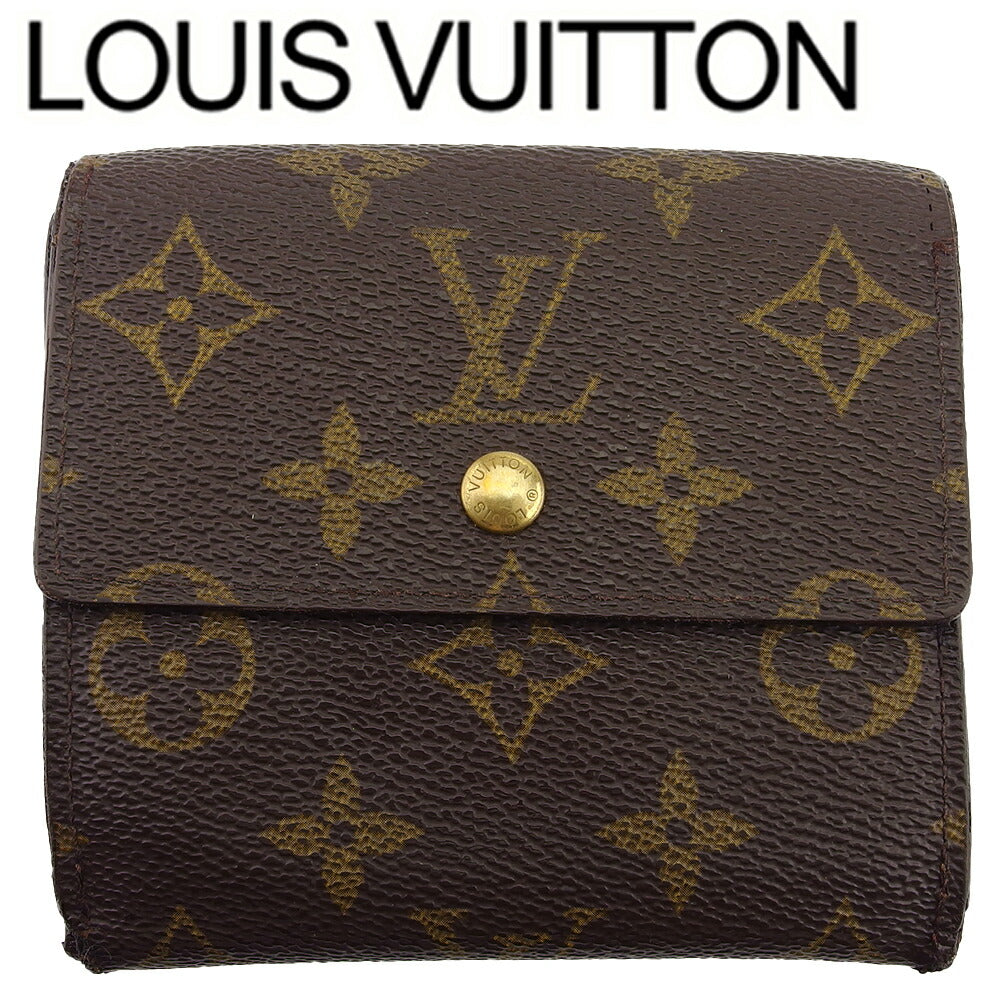 Louis Vuitton Bifold M61652 Porte Monnaie Billets Brown Beige Gold Wallet Case T22173