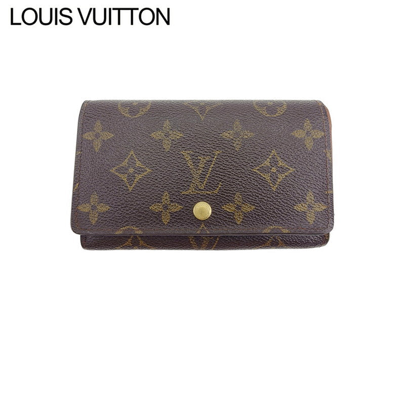 Louis Vuitton Long Purse M61730 Portonebi Tresol Brown Beige Gold Wallet Case T22411