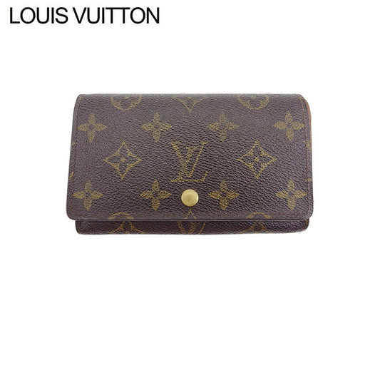Louis Vuitton Long Purse M61730 Portonebi Tresol Brown Beige Gold Wallet Case T22411