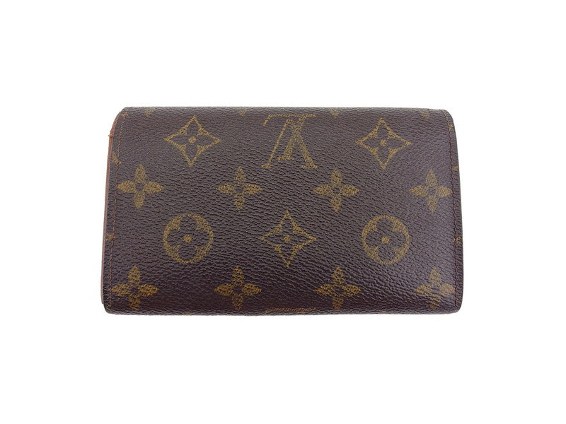 Louis Vuitton Long Purse M61730 Portonebi Tresol Brown Beige Gold Wallet Case T22411