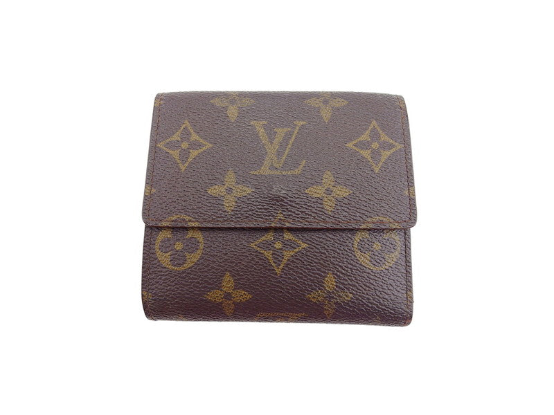 Louis Vuitton Bifold M61652 Porte Monnaie Billets Brown Beige Gold Wallet Case T22420