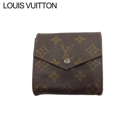 Louis Vuitton Bifold M61660 Portonebi old Brown Beige Wallet Case