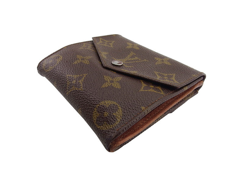 Louis Vuitton Bifold M61660 Portonebi old Brown Beige Wallet Case T22498