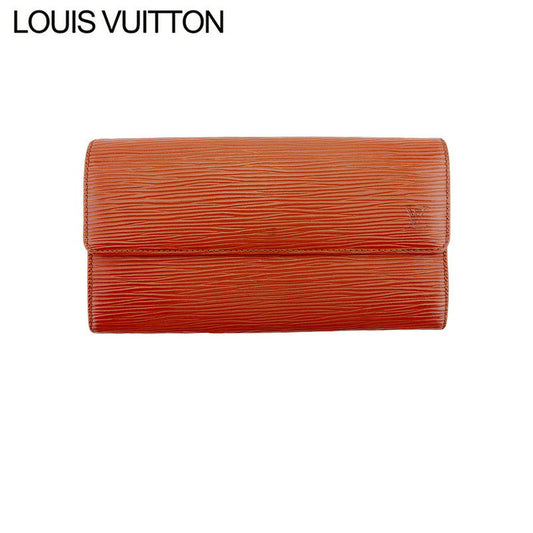 Louis Vuitton Long Purse M63573 Pochette Porto Brown Gold Wallet Case