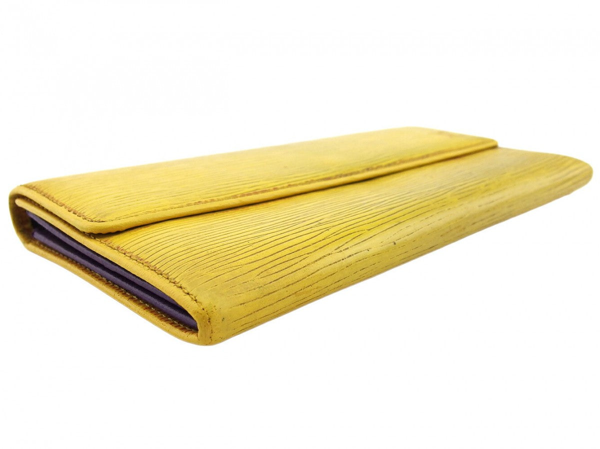 Louis Vuitton Long Purse M63579 Tassiri Yellow Wallet Case