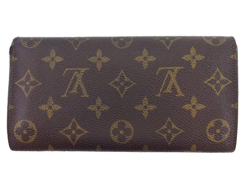 Louis Vuitton Long Purse M61724 Pochette Porto Brown Beige Wallet Case
