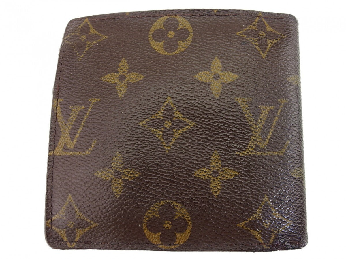 Louis Vuitton Bifold M61665 Porte Billets Cartes Brown Beige Wallet Case T23633