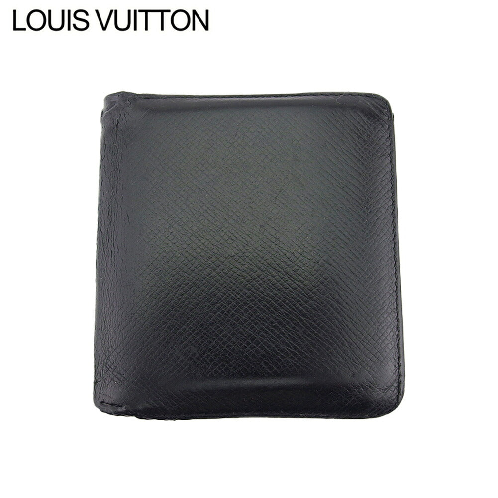 Louis Vuitton Bifold Noir Taiga Line Wallet Case