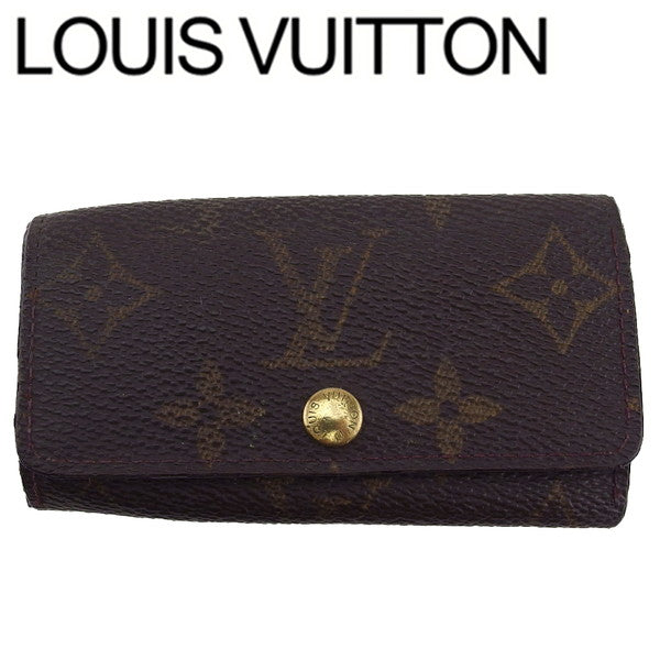 Louis Vuitton Key holder Dark x Brown Beige Key Chain