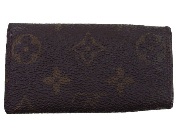 Louis Vuitton Key holder Dark x Brown Beige Key Chain