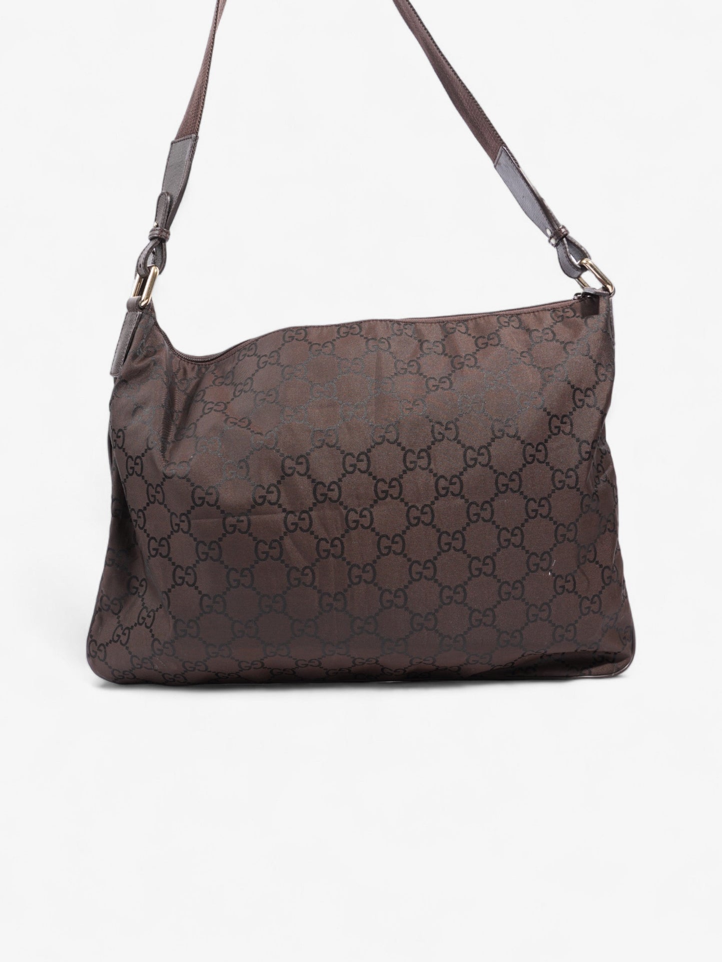 Gucci Messenger Nylon Brown Crossbody Bag