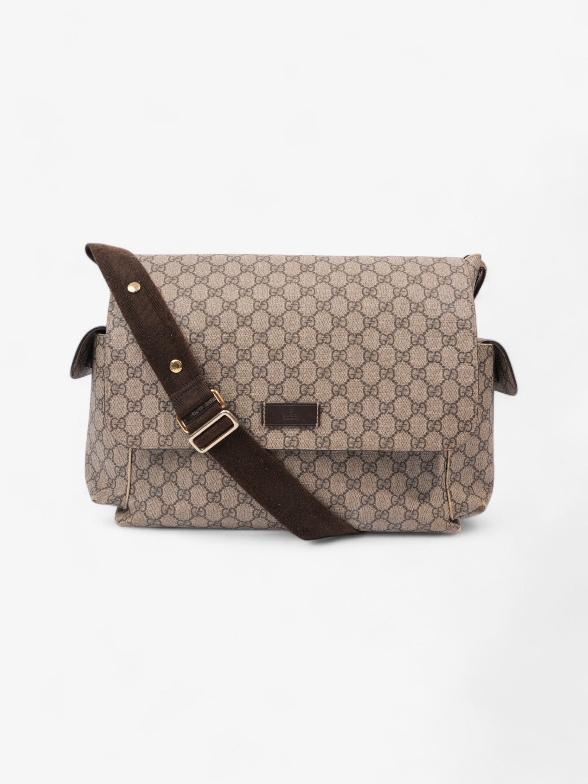Gucci Baby Changing Bag And Ebony Supreme Coated Canvas Beige Shoulder Bag Canvas 4