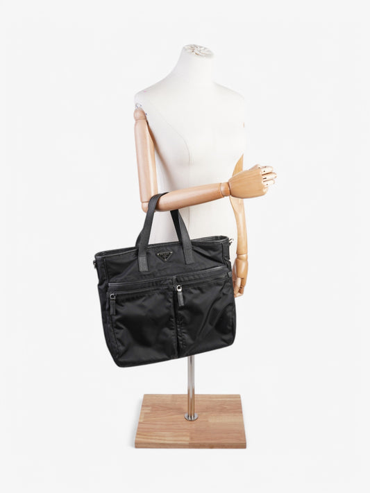 Prada Tote Bag Re Nylon Black