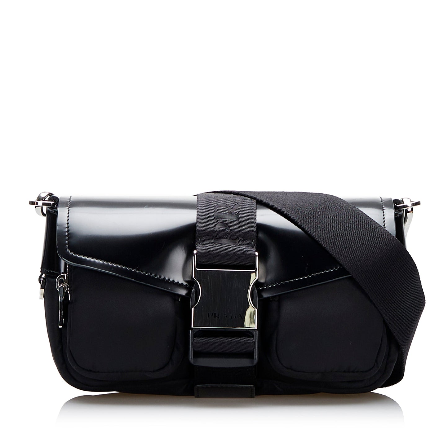 Prada Re Spazzolato Pocket Crossbody Bag Nylon