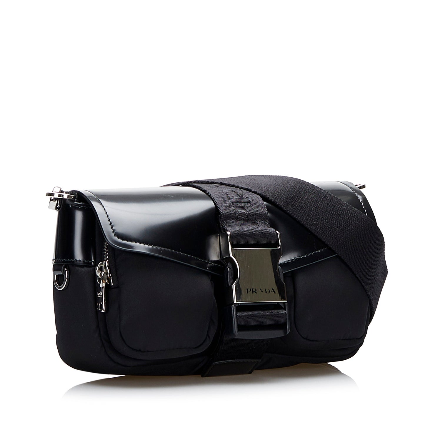 Prada Re Spazzolato Pocket Crossbody Bag Nylon