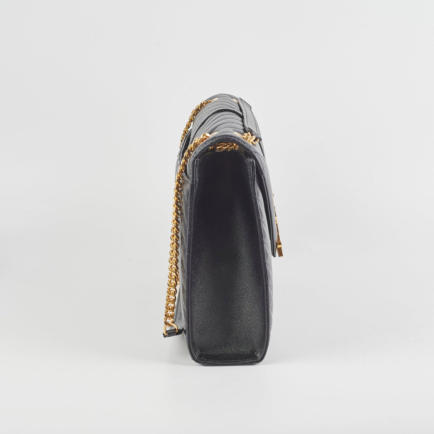 YSL Saint Laurent Envelope Crossbody Bag Black Large