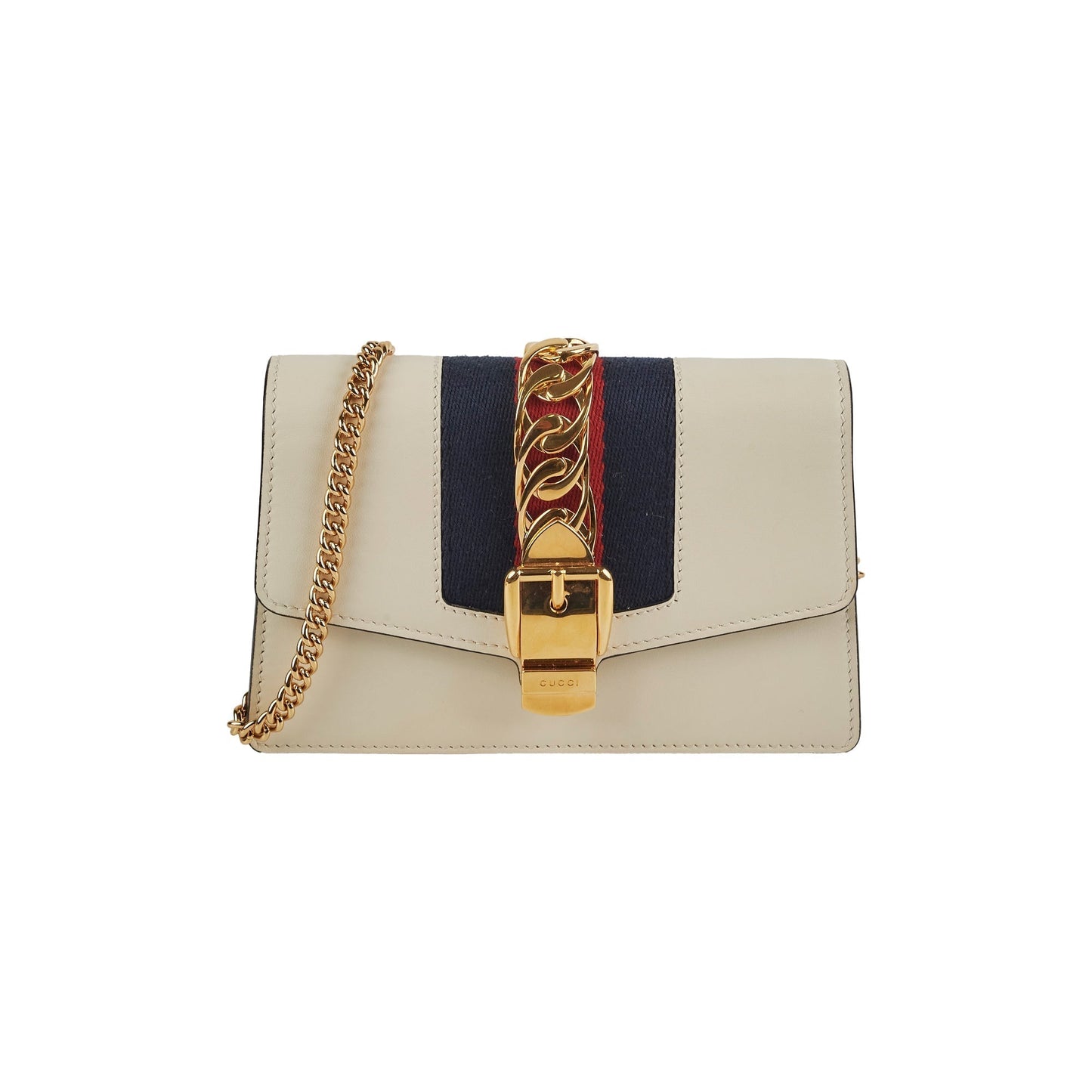 Gucci Super Sylvie Crossbody White Mini Crossbody Bag