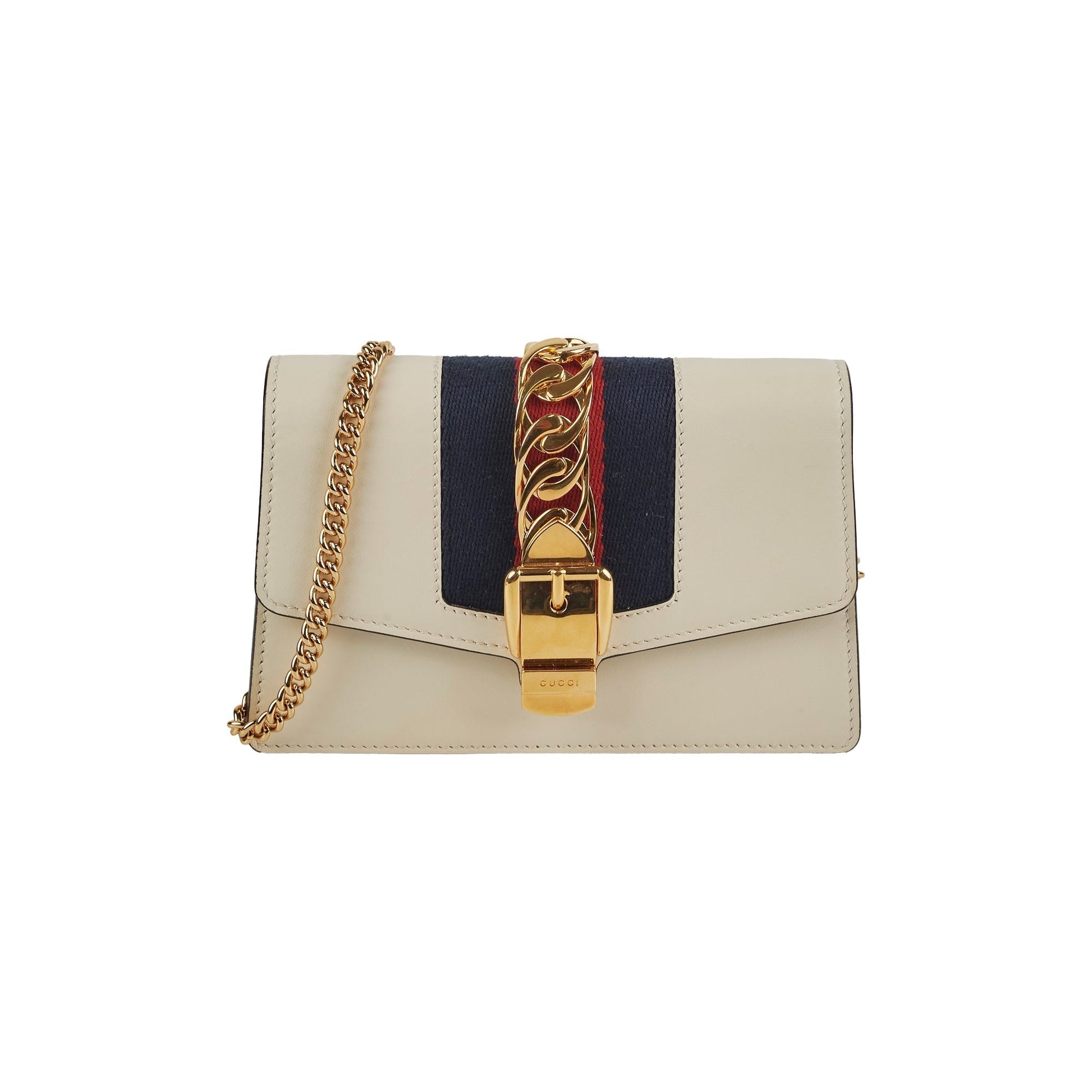 Gucci Super Sylvie Crossbody White Mini Crossbody Bag