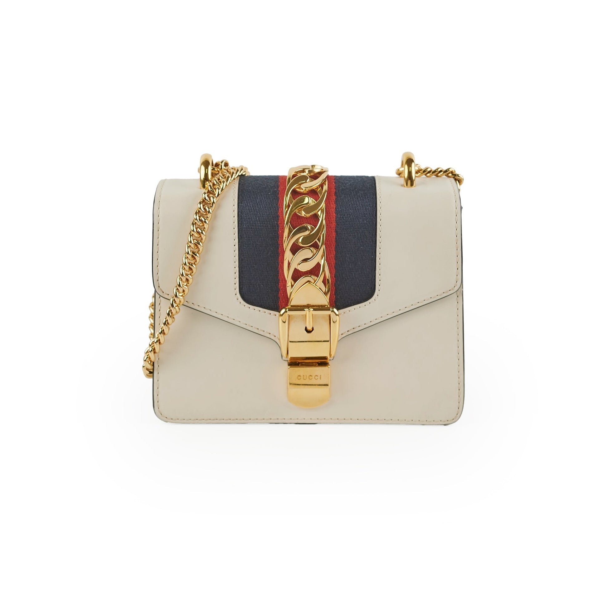 Gucci Sylvie Crossbody Bag White Mini Crossbody Bag
