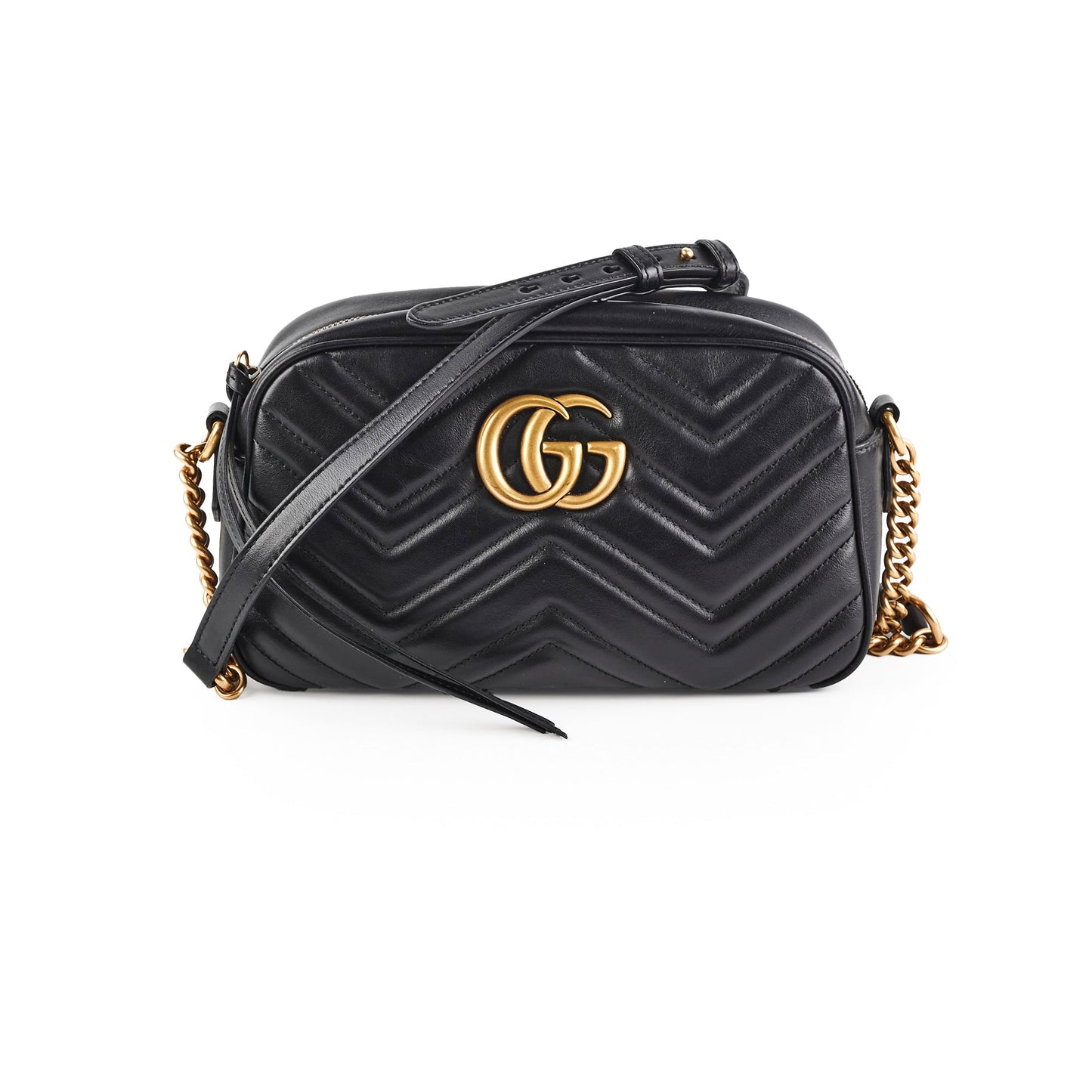 Gucci Marmont Camera Bag Black Small Crossbody Bag