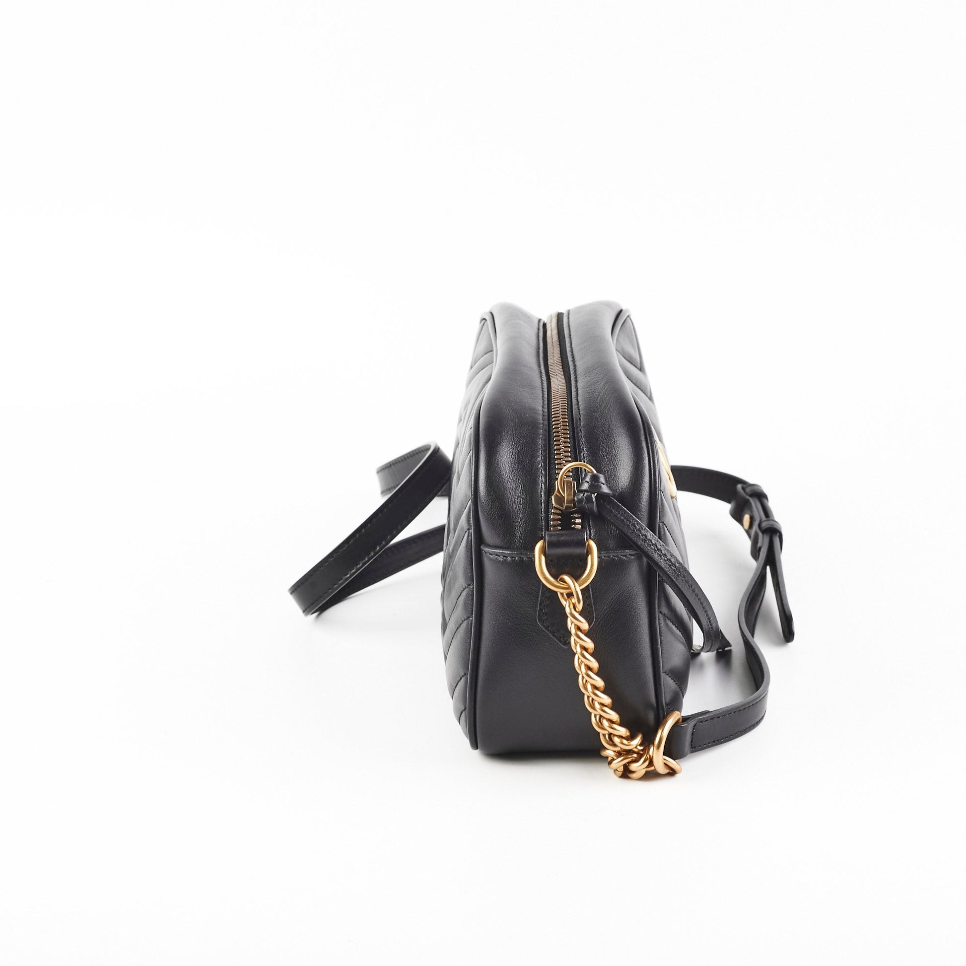 Gucci Marmont Camera Bag Black Small Crossbody Bag
