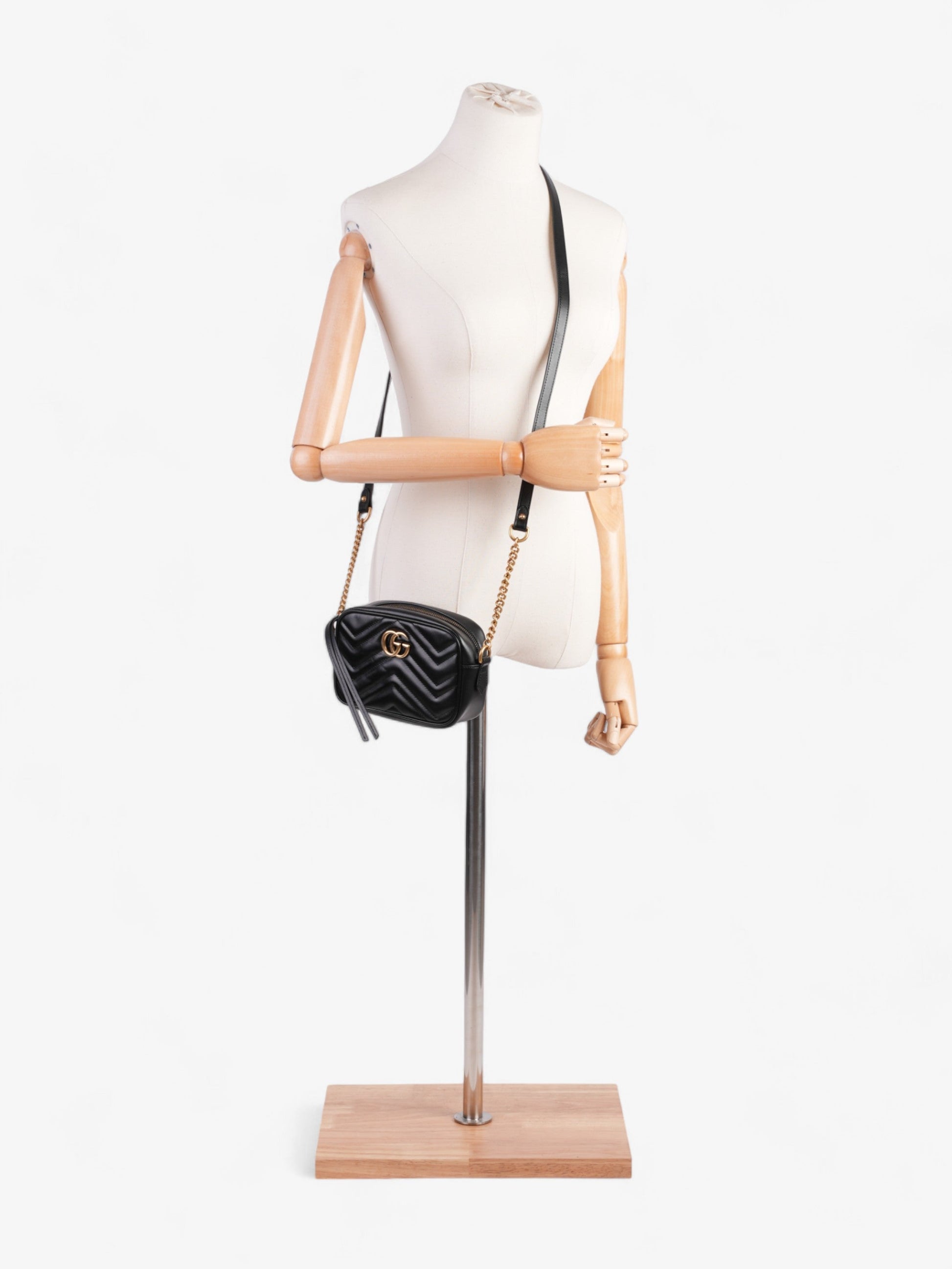 Gucci Marmont Mini Crossbody Bag Leather Matelasse 10