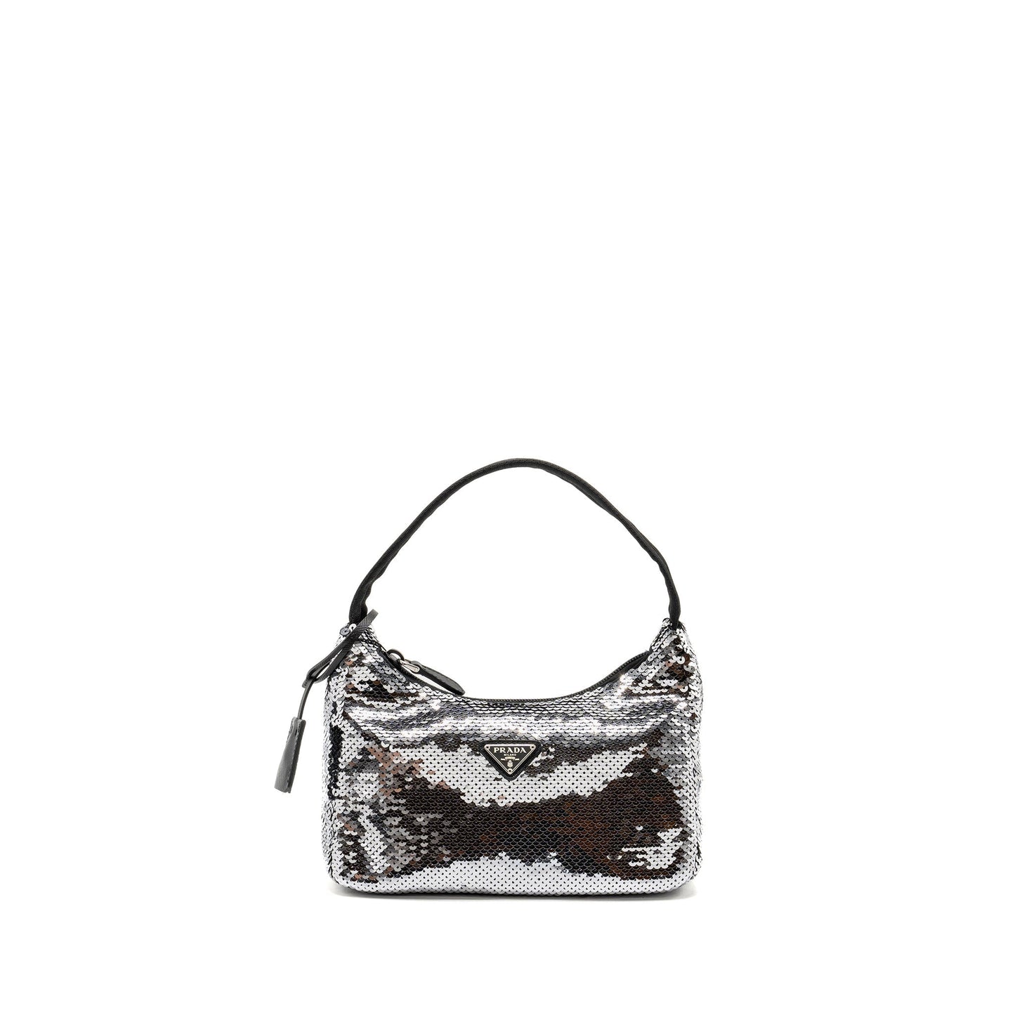 Prada Re Edition Purse Sequin Argento Handbag Mini Travel Bag