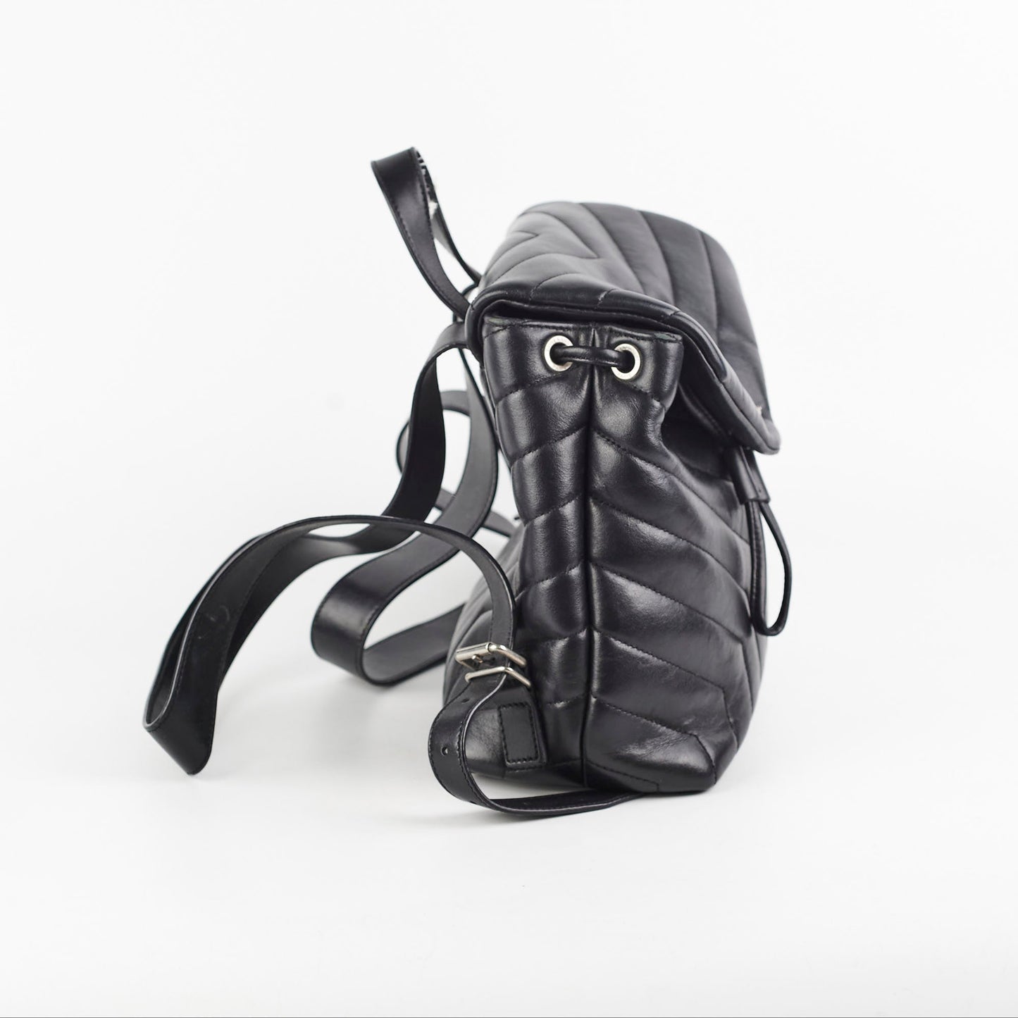 YSL Saint Laurent Lou Backpack Black Small