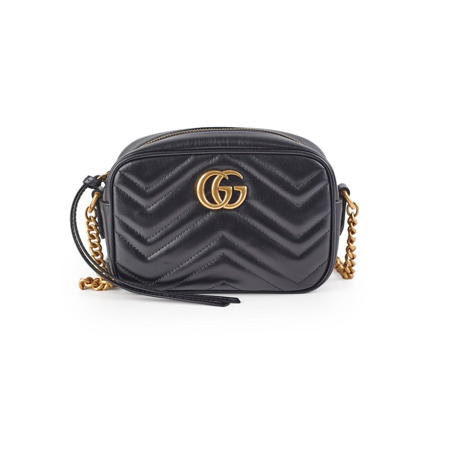 Gucci Marmont Camera Bag Black Mini Travel Bag Bag Black