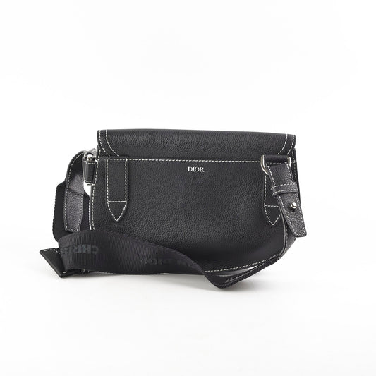 Dior Men Saddle Messenger Bag Black Crossbody Bag