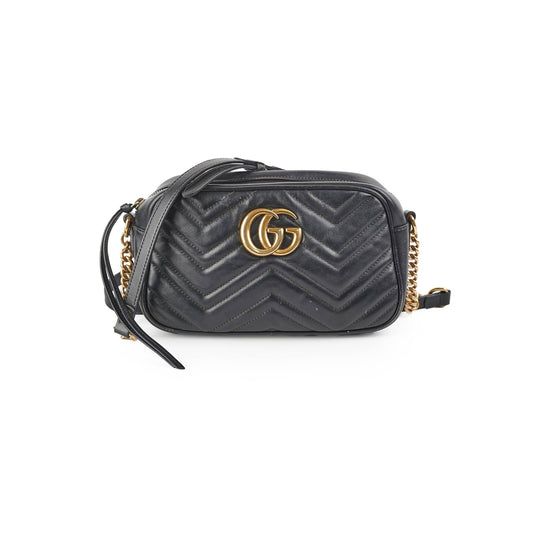 Gucci Marmont Camera Bag Black Small Crossbody Bag 5