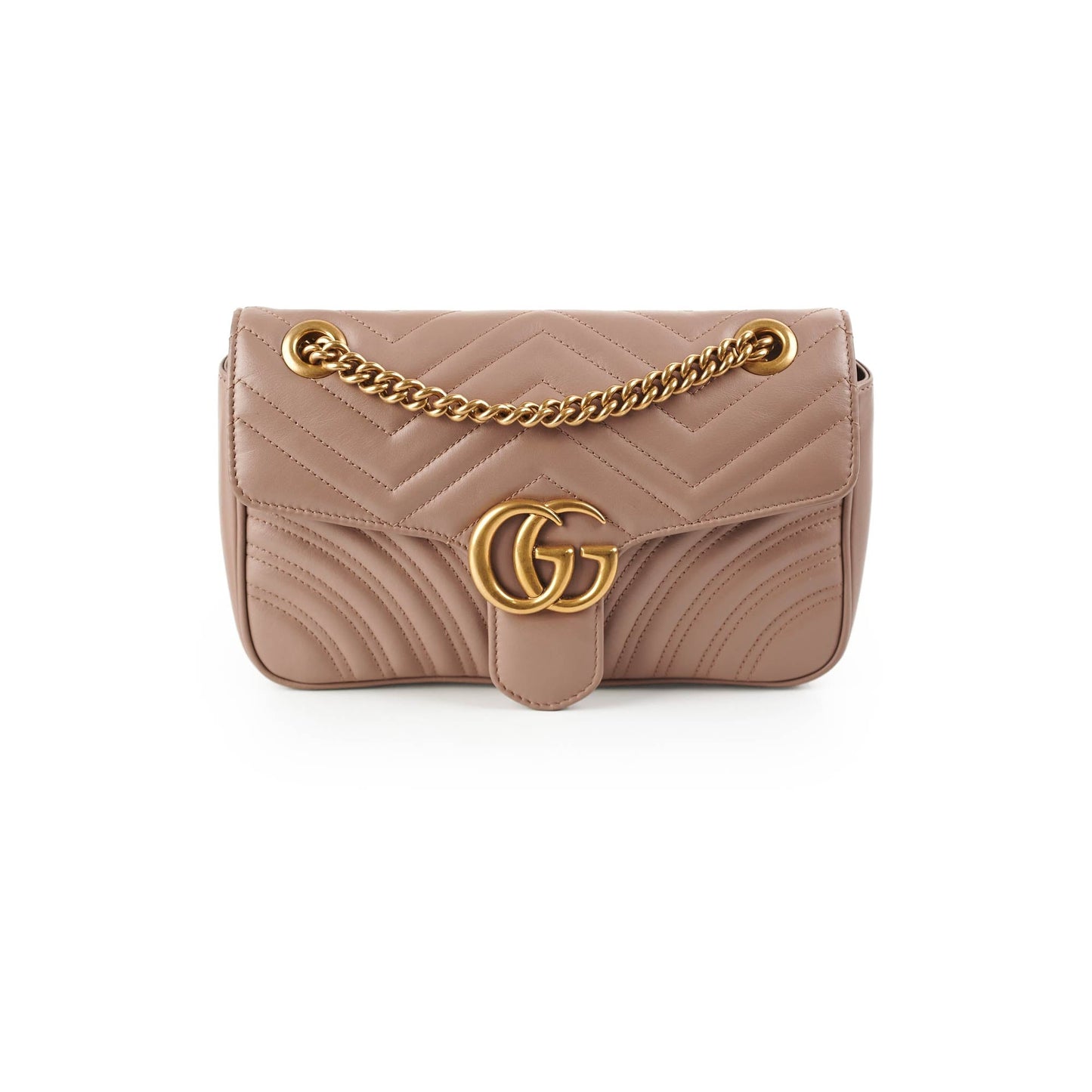 Gucci Marmont Shoulder Bag Beige Small