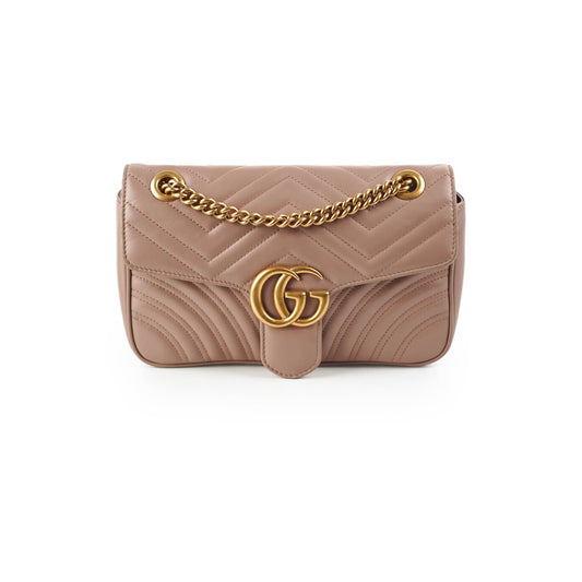 Gucci Marmont Shoulder Bag Beige Small