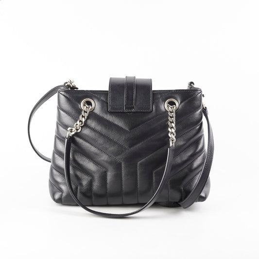 YSL Saint Laurent Loulou Shopper Tote Black Tote Bag