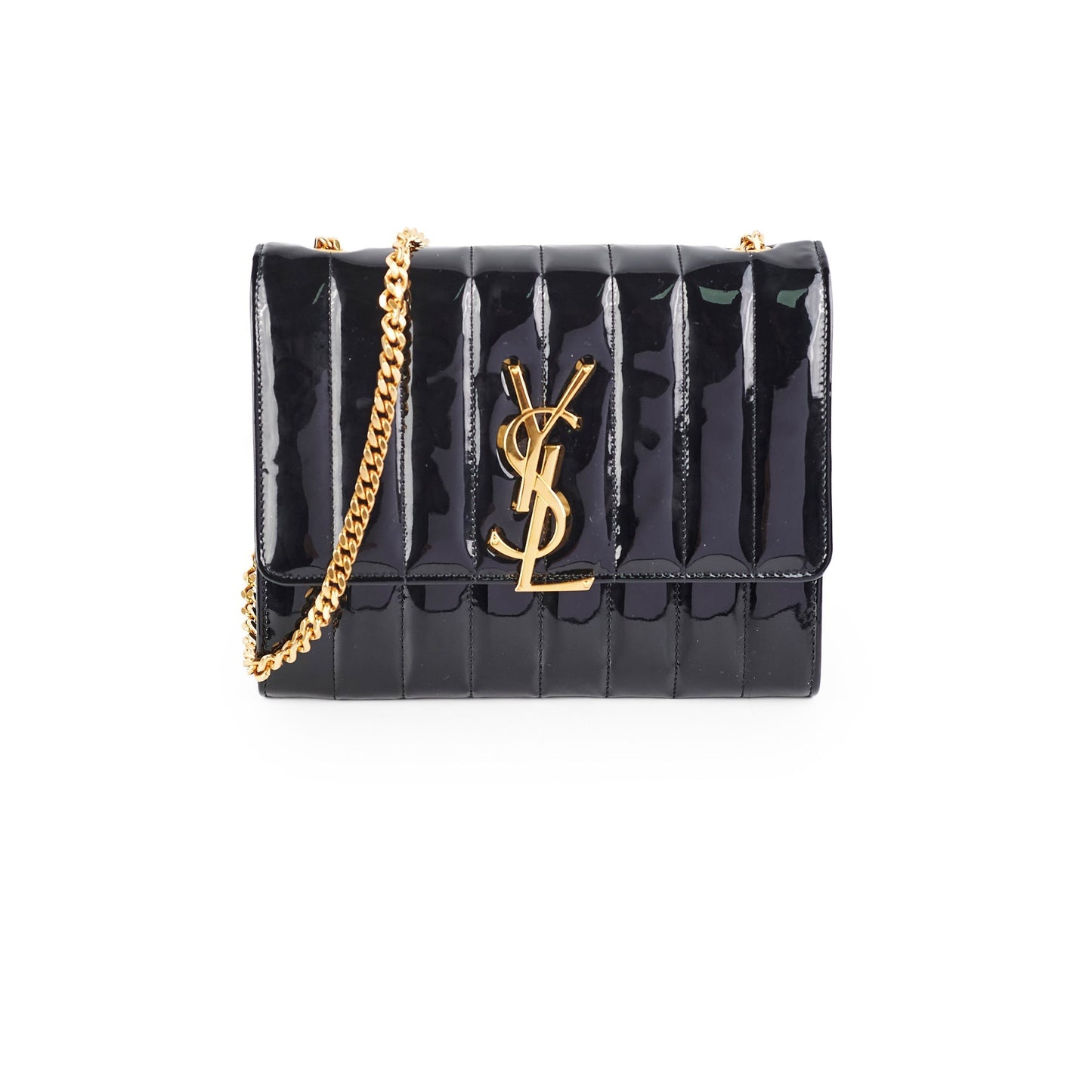 YSL Saint Laurent Vicky Crossbody Bag Black