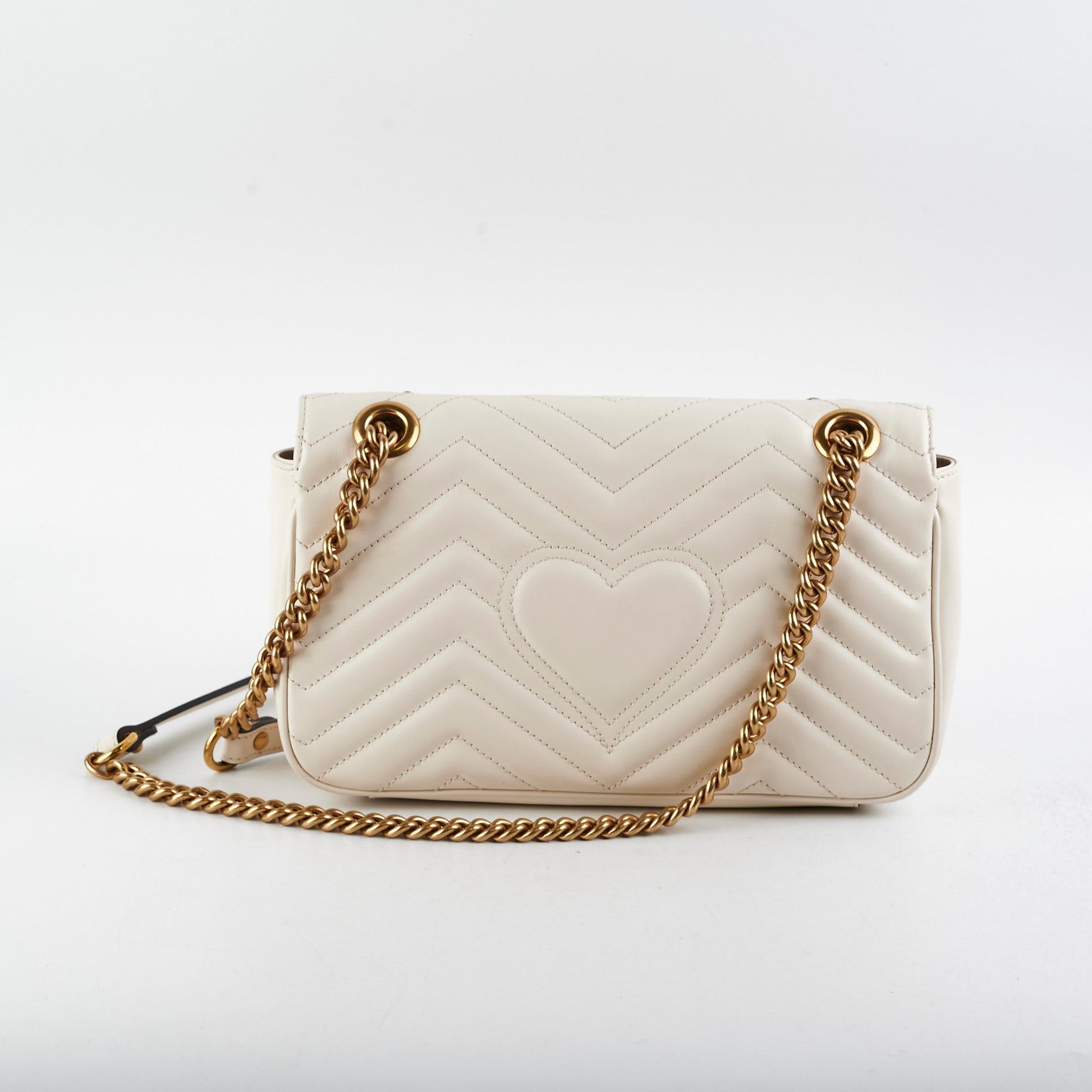 Gucci Marmont Shoulder Bag Matelasse White Crossbody Bag